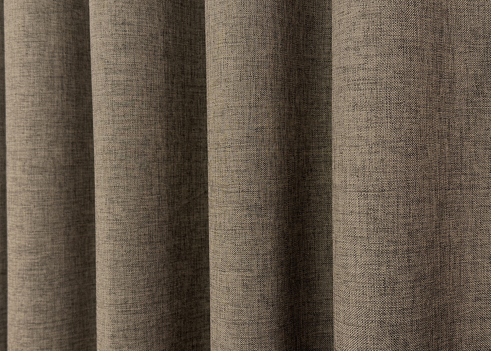 Комплект готовых штор VR-Textil Лен ALORA-TON № 1873ш Какао 150х270см 2 шт (33-0835) Киев - изображение 7