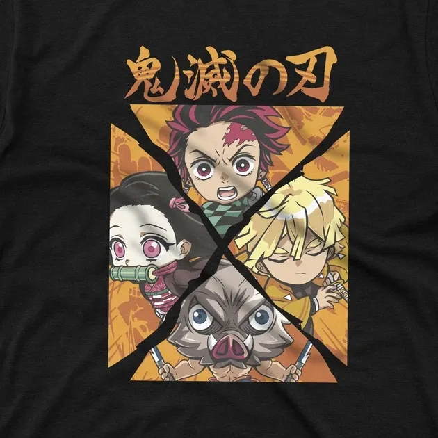 Футболка для підлітка хлопчика з принтом Клинок, рассекающий демонов Герои Розмір 160 Anime10360 Дніпро - фото 4