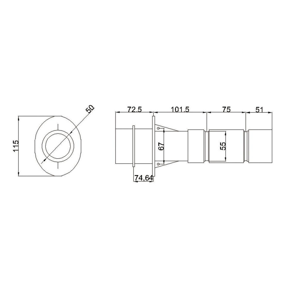 Передняя часть и закладная LED-ЕМ0055 к противотоку Emaux Киев - изображение 2