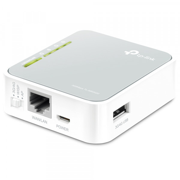 Маршрутизатор TP-Link TL-MR3020, N300 1xFE LAN/WAN 1xUSB2.0 for 3G/4G/LTE (TL-MR3020) Київ - фото 1