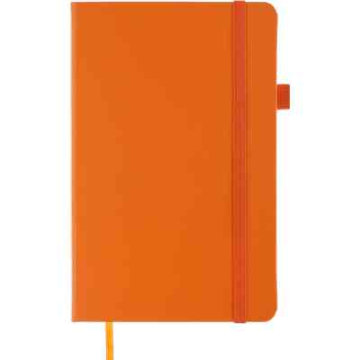 Книга записна Buromax Etalon 125x195 мм 96 аркушів в лінію обкладинка зі штучної шкіри Помаранчева (BM.291260-11) Вінниця