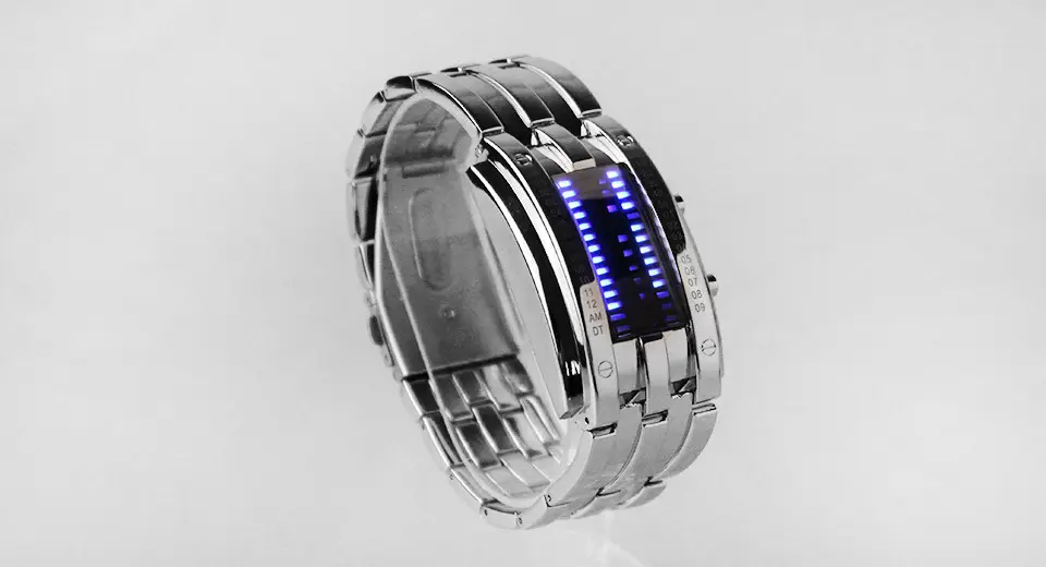 Уникальные бинарные мужские часы Skmei 0926 (Серебристый) Винница - изображение 5