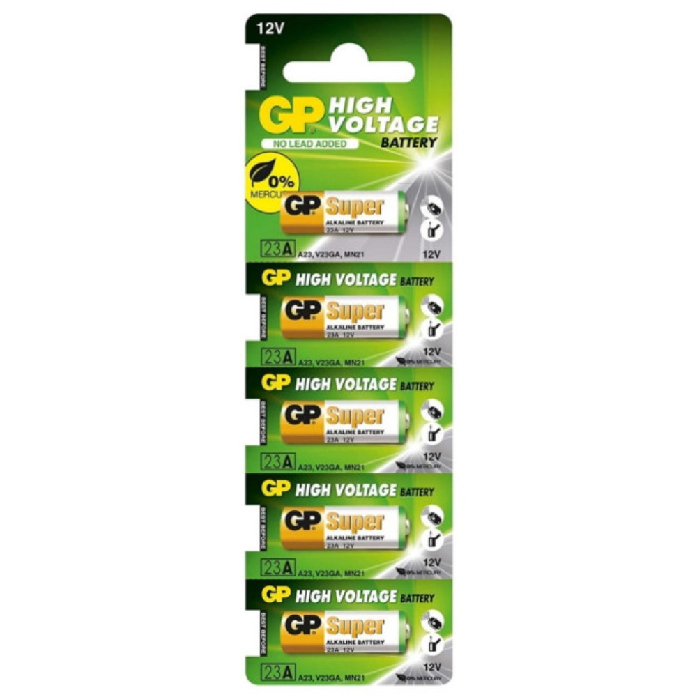 Батарейка GP 23A/MN21 Alkaline 12v (5шт) Київ - фото 1
