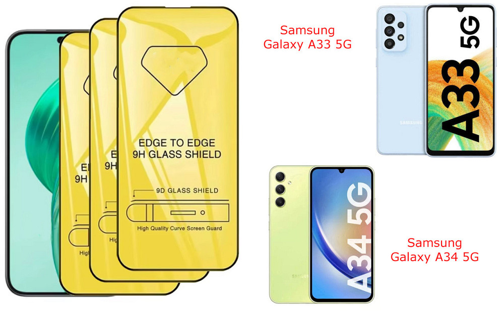 Захисне скло DefenzoGlass для Samsung Galaxy A33 5G, Galaxy A34 5G – подвійна міцність Київ - фото 1