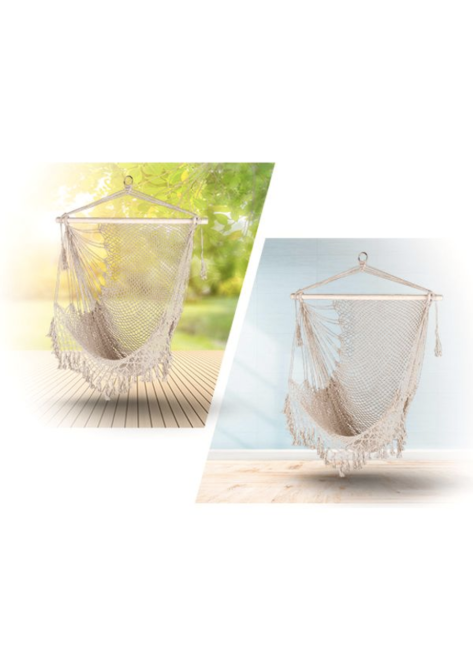 Крісло-гамак Outtec Boho підвісне бежевий Київ - фото 5