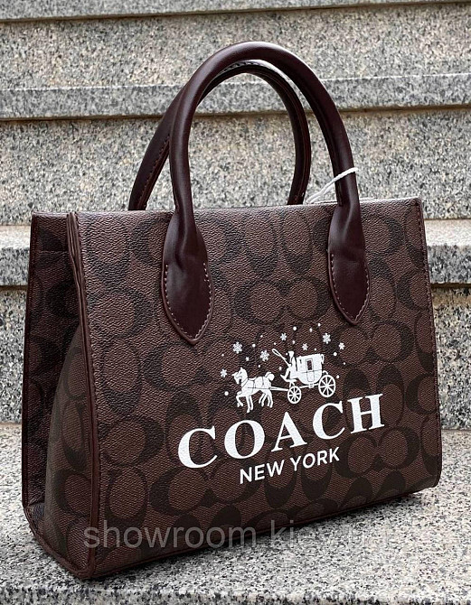 Женская коричневая сумка Coach (6612) Киев - изображение 1