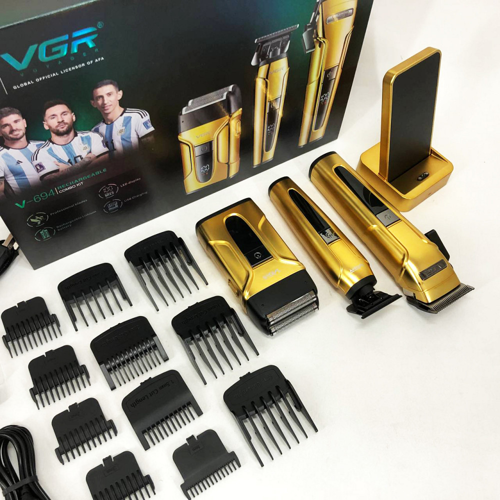 Электрическая машинка триммер для волос и бороды, Домашняя машинка аккумуляторная для стрижки волос PN-16 Львов - изображение 8