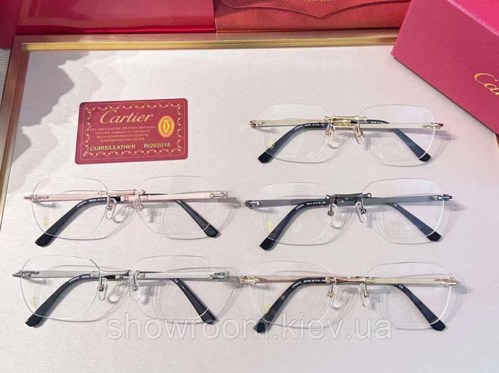 Мужская безободковая оправа (0407) gold Киев - изображение 6