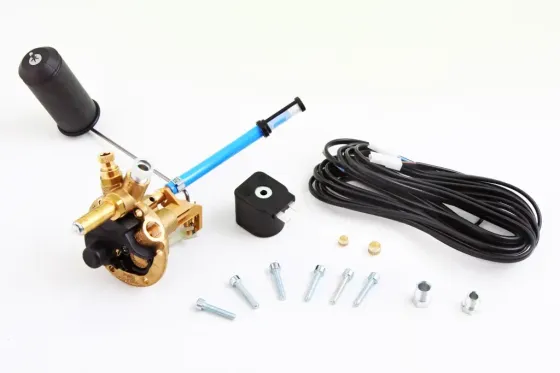 Мультиклапан ГБО для внутр. тор-го баллона H200мм 30° Tomasettо с катушкой выход 8мм Винница