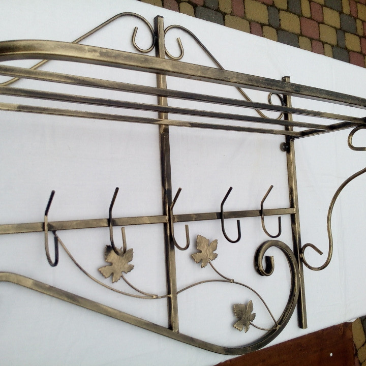 Вішалка кована настінна «Профіль середній» (M-029) для одягу Київ - фото 5