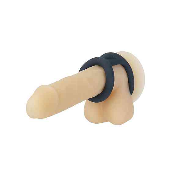 Подвійне ерекційне кільце LUX Active – Tug – Versatile Silicone Cock Ring Sex Aura Київ