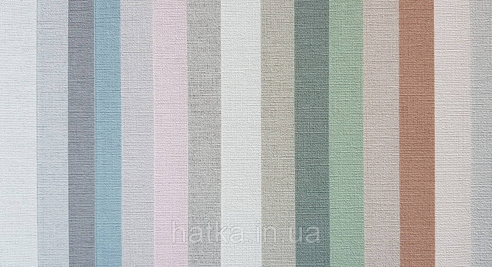 Шпалери вінілові на флізеліні AS creationTempo метрові однотонні під тканину бавовна дрібна смужка коричневі Київ - фото 3