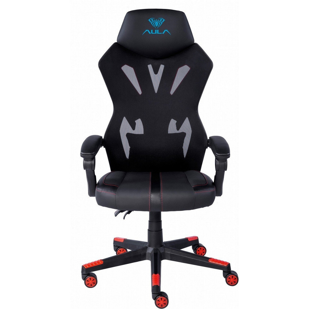 Крісло для геймерів Aula F010 Gaming Chair Black/Red (6948391286228) чорний з червоним Харьков - изображение 4