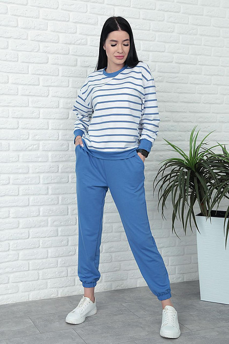 Демісезонний костюм в смужку "Delight" оптом | Батал Джинс, 50-52 Київ - фото 6