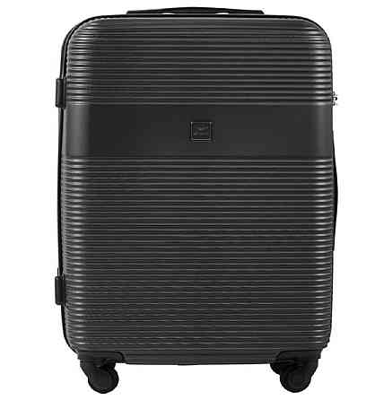 Валіза пластикова WINGS 5398 мала 55 см графіт Київ