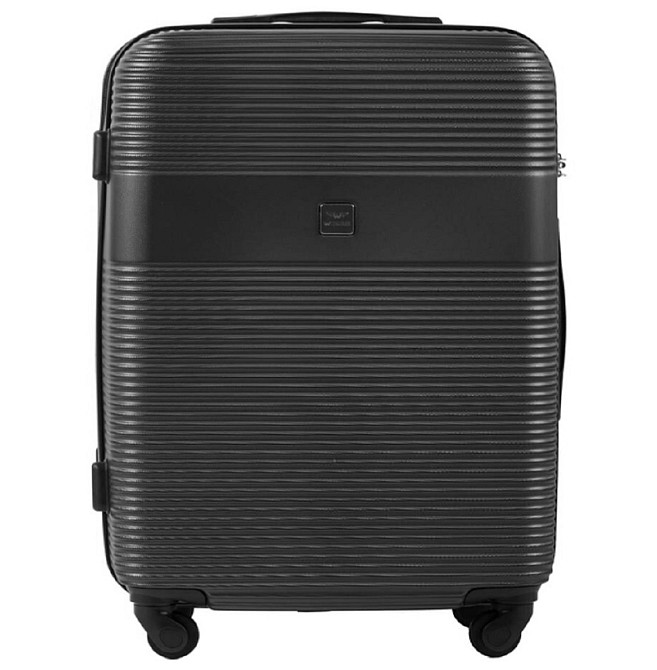 Валіза пластикова WINGS 5398 мала 55 см графіт Київ - фото 2