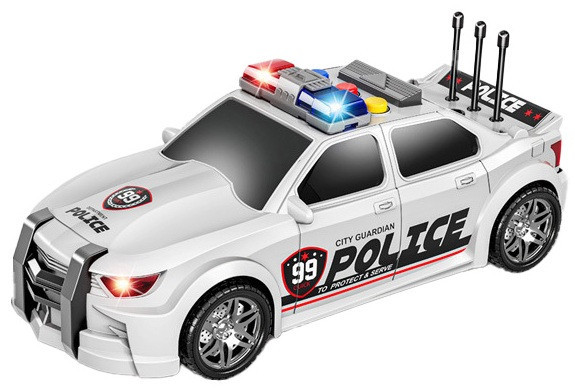 Игрушка CARS S Полицейская машина белая 1:16 (CJ-2924206) (7120438) Киев - изображение 2