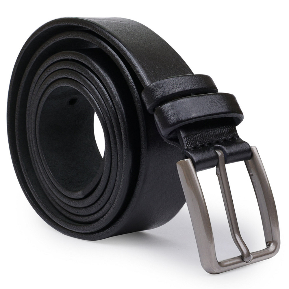 Шкіряний батальний ремінь для чоловіків Vintage 20700 Чорний Київ - фото 2