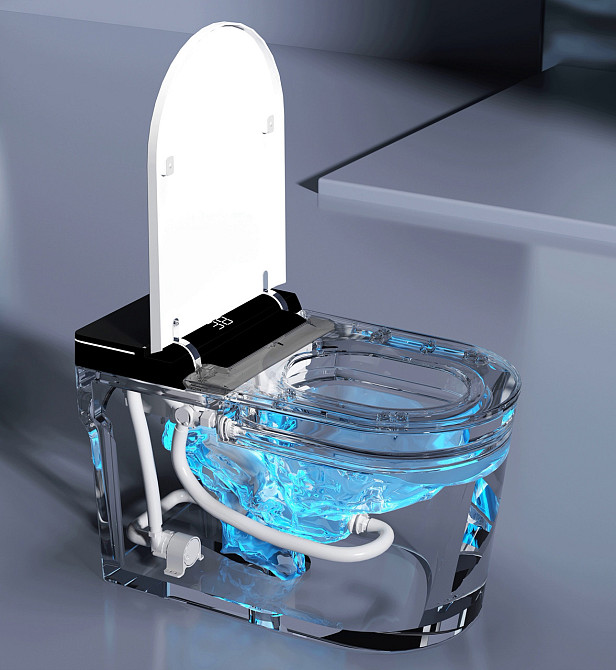 Розумний смарт унітаз з автопіною, плазмовою стерилізацією та підсвічуванням (G7) GYE (462450045) Київ - фото 6