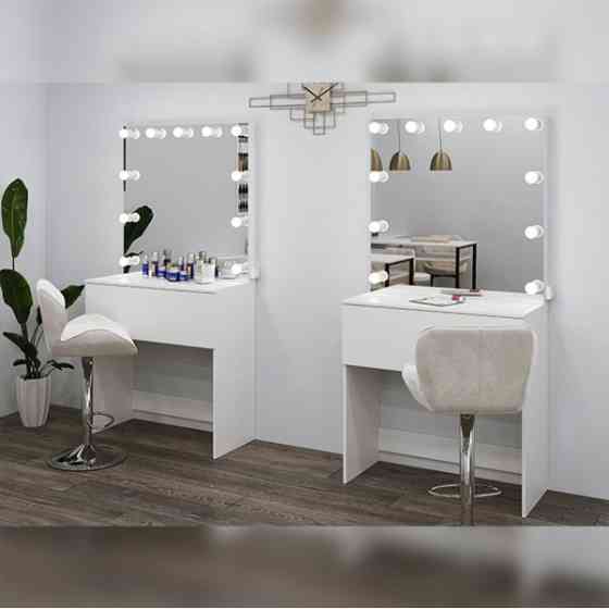 Дзеркало візажиста без рамки зі столиком U19 Київ