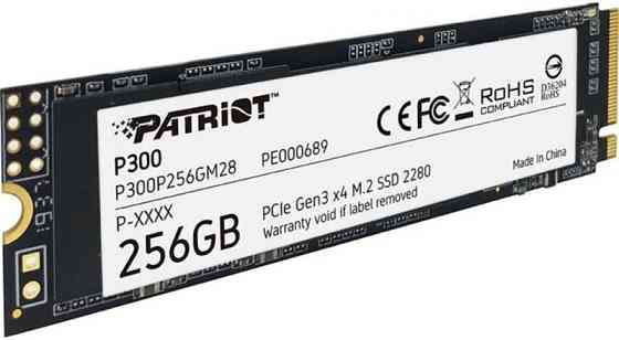 Накопичувач SSD  256GB Patriot P300 M.2 2280 PCIe 3.0 x4 NVMe TLC (P300P256GM28) M.2 2280 Харків