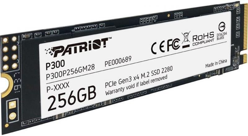 Накопичувач SSD  256GB Patriot P300 M.2 2280 PCIe 3.0 x4 NVMe TLC (P300P256GM28) M.2 2280 Харків - фото 2