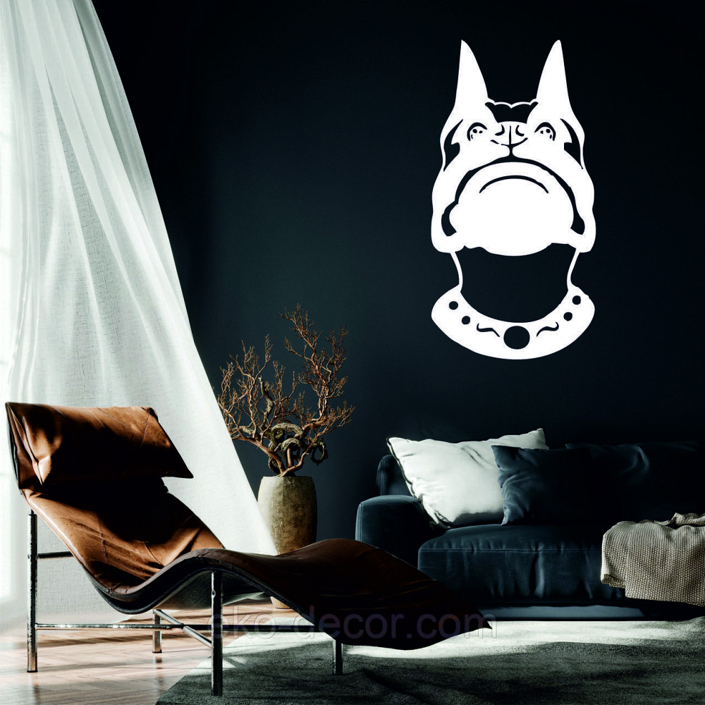 Декоративное настенное Панно «Собака», Декор на стену 110*57 см, Белый Киев - изображение 1