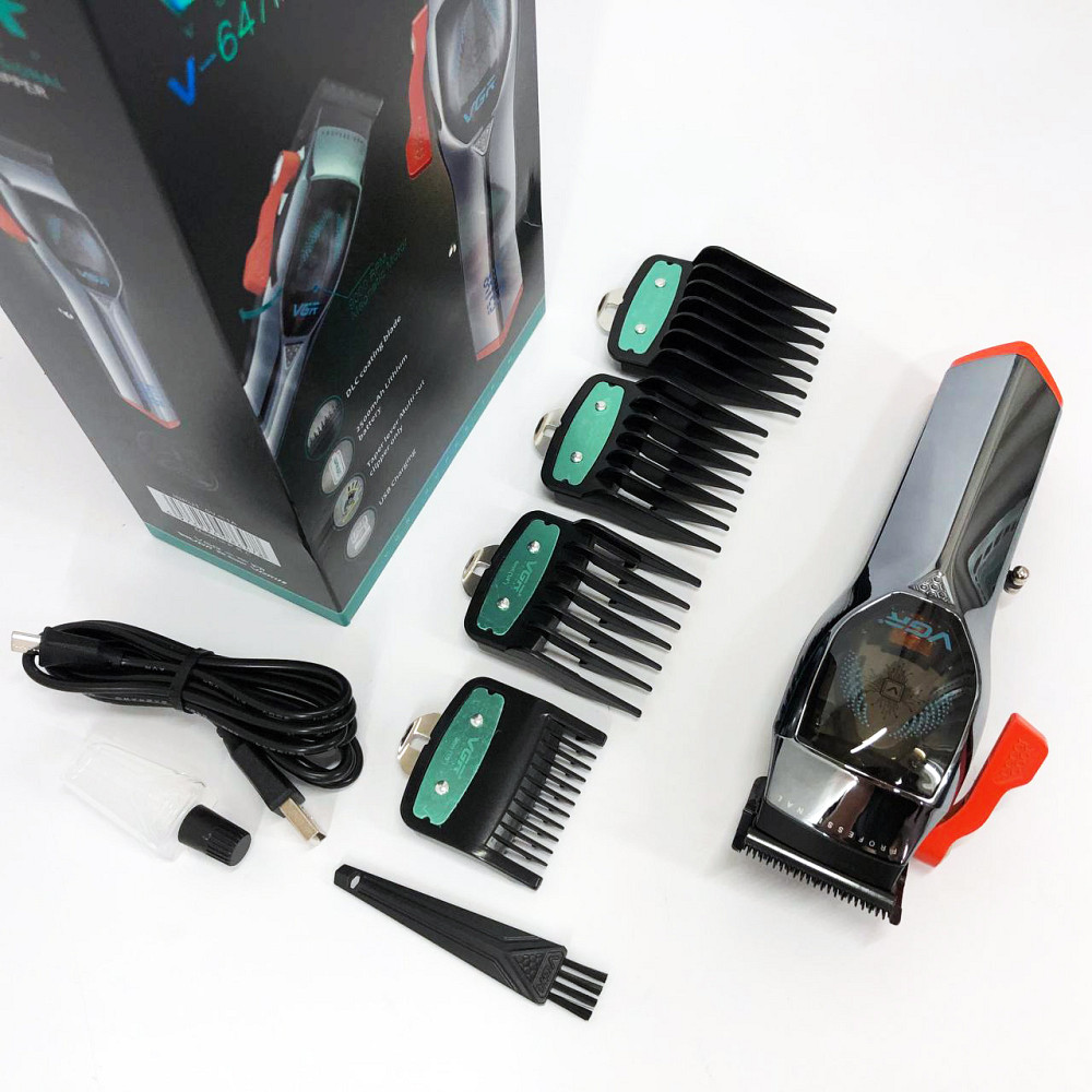 Набір для стрижки волосся на акумуляторі VGR, Надійна машинка для стрижки Тример скронь MT-21 Івано-Франківськ - фото 2