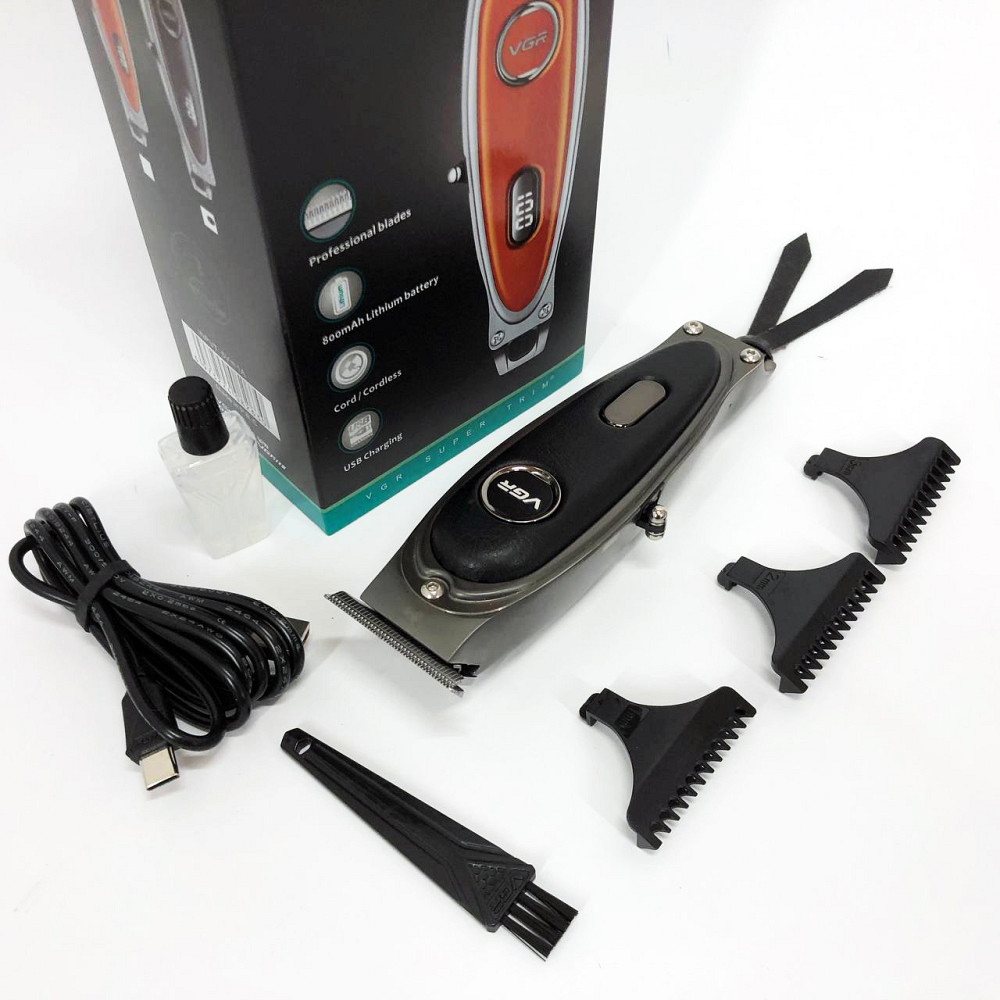 Класна машинка для стрижки волосся, Бездротові машинки для стрижки легкі Надійна машинка BP-93 Івано-Франківськ - фото 7