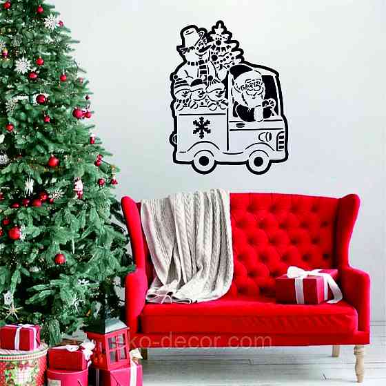 Декоративное настенное Панно «Новый год», Декор на стену 70*53 см Киев