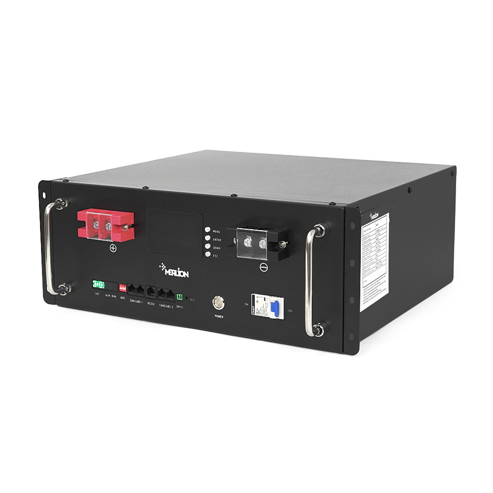 Літій-залізо-фосфатний акумулятор Merlion LiFePO4 51.2V 50AH для Solar (440х350х180) RACK MOUNT 50A BMS, 5000 циклів Q1 Київ - фото 2