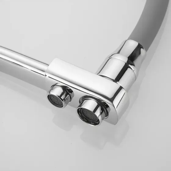 Смеситель для кухни с подключением к фильтру WEZER INX4A-08 хром/серый Киев