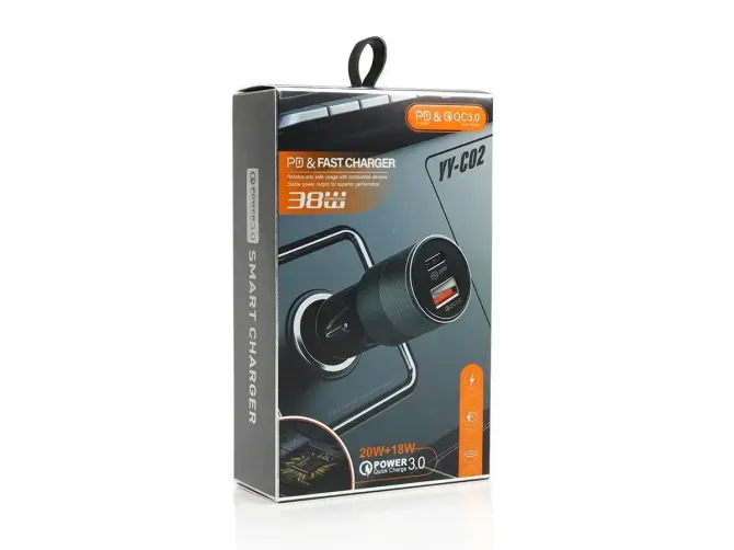 Зарядное устройство 12В 3,0А 20Вт QC3.0 USBx1 Type-Cx1 YY-C02 Киев - изображение 2