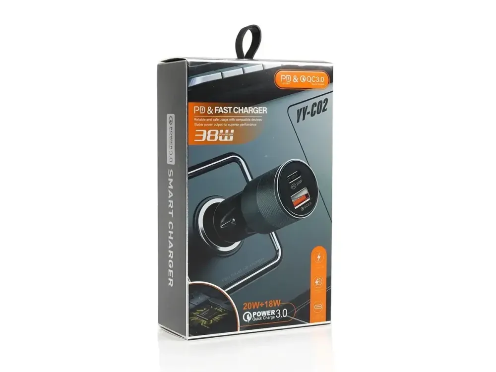 Зарядний пристрій 12В 3,0А 20Вт QC3.0 USBx1 Type-Cx1 YY-C0 Одеса - фото 2