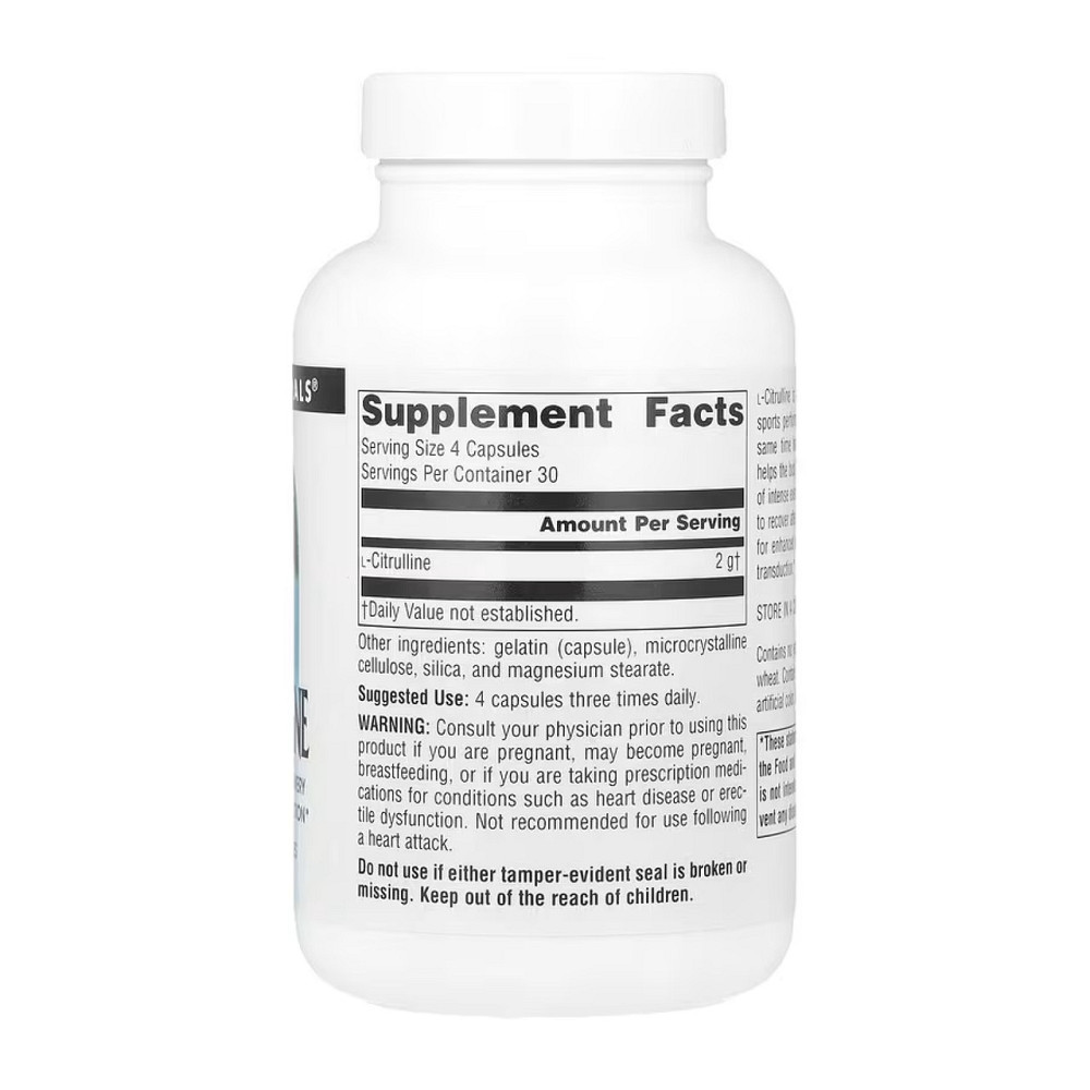 Л-Цитрулін Source Naturals L-Citrulline 500 mg 120 капс Київ - фото 2