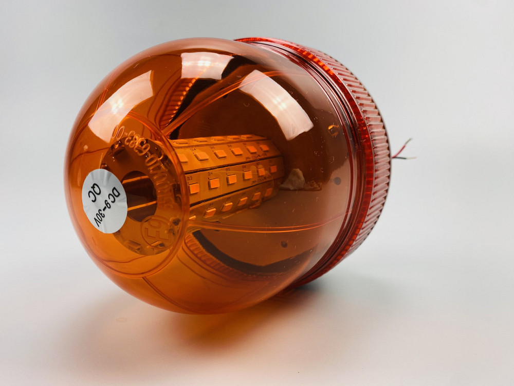 Маячок LED проблисковий 12В/24В 60 LED діодів кріплення на болт-різьблення, багатофункціональна лампа аварійна Мукачево - фото 7