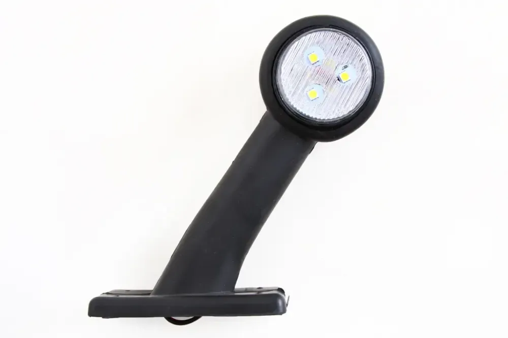 Габаритний бічний ріжок 15см діодовий косою червоний/білий Вінниця - фото 2