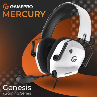 Наушники GamePro Genesis Mercury USB White (HS120W) Винница - изображение 3