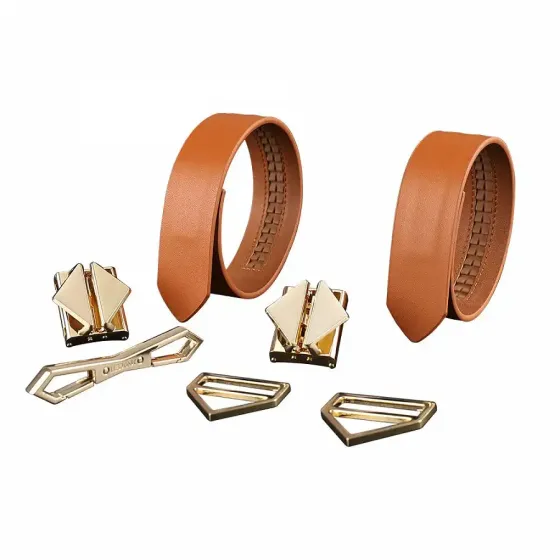 Наручники LOCKINK Wristcuffs/Anklecuffs Brown Set Львів