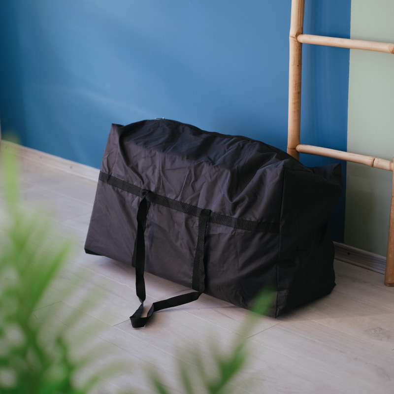 Нейлоновая сумка для хранения вещей с ручками L HS-90-black 90x50x30 см (Черный) Сумы - изображение 3