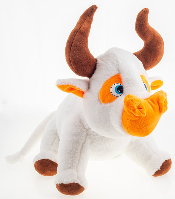 М'яка іграшка Аліна Бик білий 40 см білий Київ - фото 1