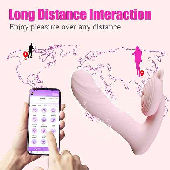 Вібратор - Silicone vibrator, 6 frequenciesFinger function, Heating + APP Sex Aura Київ