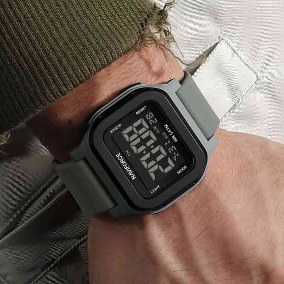Часы мужские водостойкие тактические Naviforce Cube Strong Nylon (2 ремешка) Киев