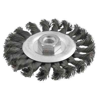 Щетка для электроинструмента Verto на дриль, щітка дротяна дискова, 115 мм х М14 (62H140) Винница