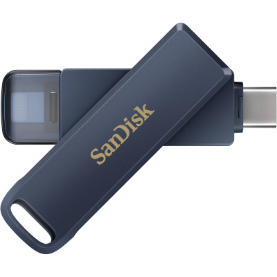 USB флеш накопичувач SanDisk 128GB Phone Drive for iPhone Metallic Sky Lightning/Type-C U (SDIXD0N-128G-GN6NE) Вінниця - фото 9