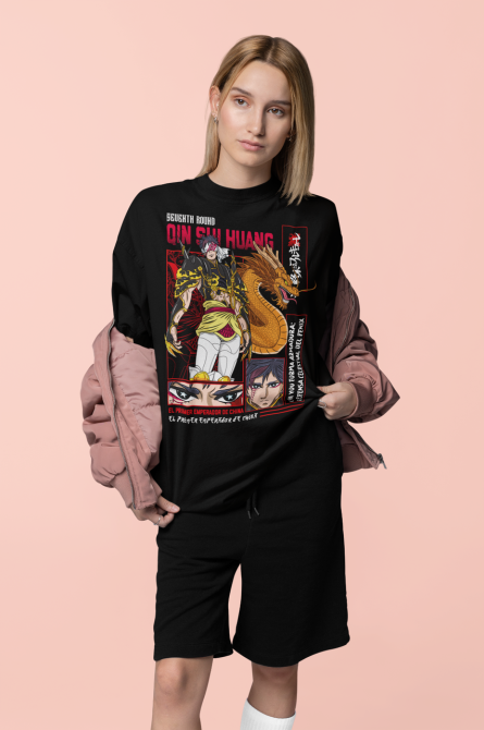 Футболка для мальчика аниме Схууматсу Но Валкйрие Кин оверсайз (рост от 165 до 180 ) Черний AnimeJ0670m Днепр - изображение 4