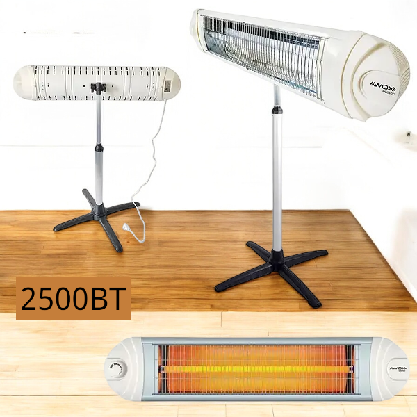 Мощный инфракрасный обогреватель AWOX 2500ВТ с ножкой Одесса - изображение 1