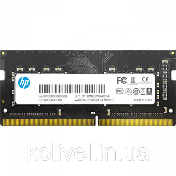 SoDIMM 4Gb DDR4 2400MHz HP S1, Retail (7EH94AA) Київ - фото 1