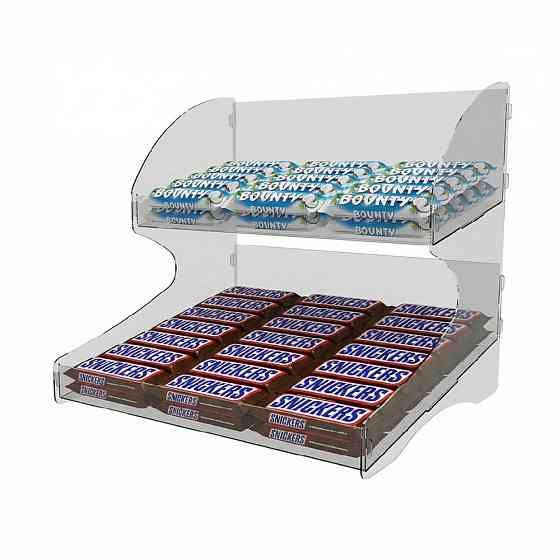 Подставка витрина EKOSTAR под батончики настольная 300х260х276 Киев