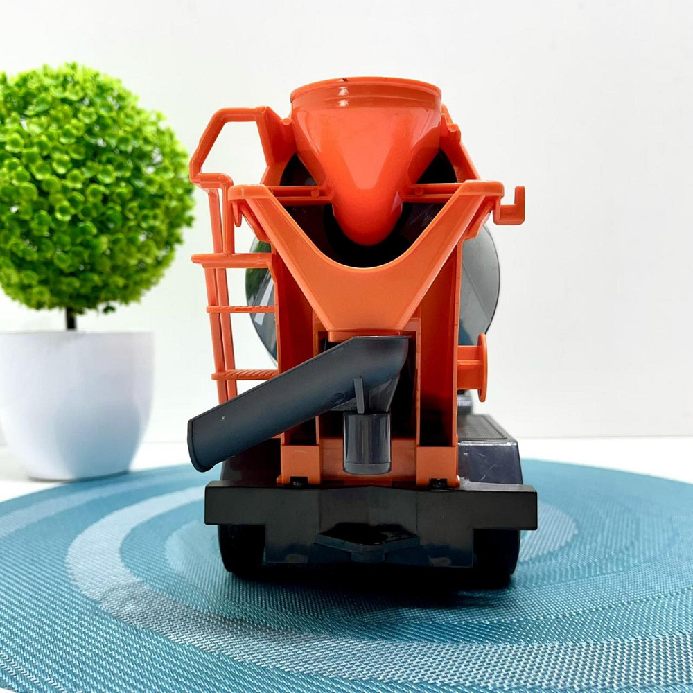 Бетонозмішувач на радіокеруванні акумулятор 3.7 V підсвічування звуки рухомі елементи USB – кабель Помаранчева (YJ-076-3) Чернігів - фото 6